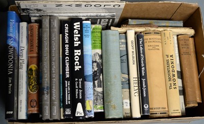 Lot 864 - A selection of books relating to walking and climbing in Wales
