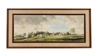 Lot 225 - Michael David Barnfather - Shirenewton in the Spring | oil