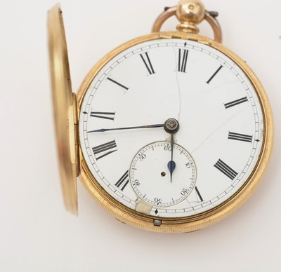 Lot 128 - An 18ct yellow gold cased pocket watch