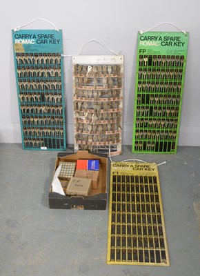 Lot 753 - Wall mounted key display stands