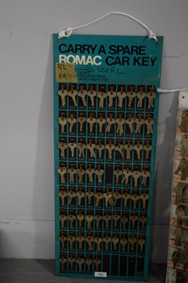 Lot 753 - Wall mounted key display stands