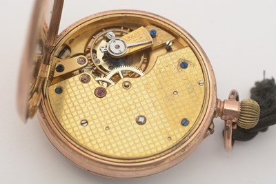 Lot 168 - A 9ct rose gold cased open faced pocket watch