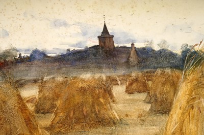 Lot 583 - Otto Theodore Leyde - The Barley Field | watercolour