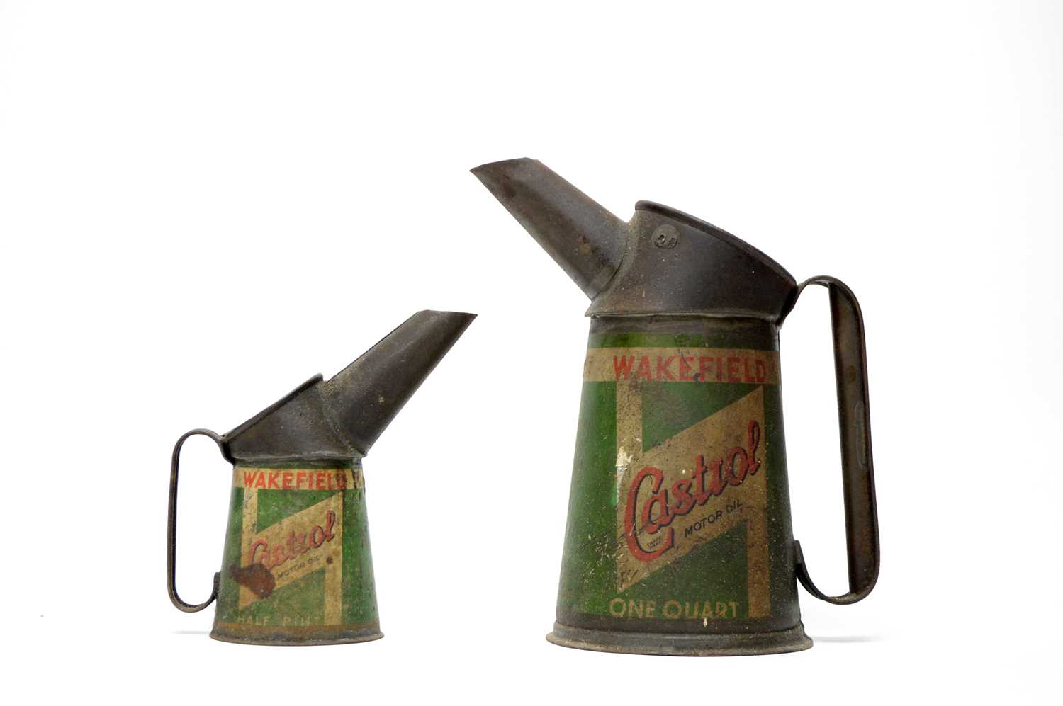 Lot 713 - Castrol motor oil pourers