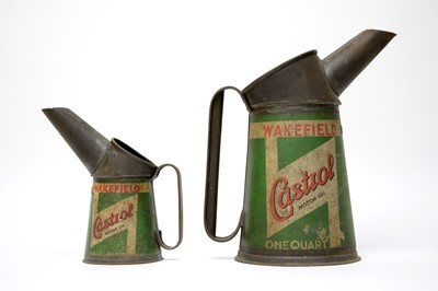 Lot 713 - Castrol motor oil pourers