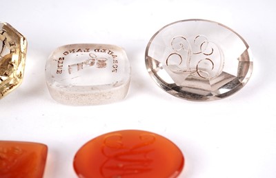 Lot 417 - A collection of 19th Century intaglio seals