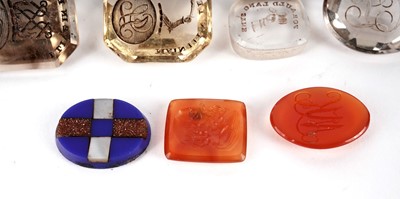 Lot 417 - A collection of 19th Century intaglio seals