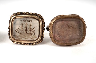 Lot 416 - A collection of 19th Century intaglio seals and fobs
