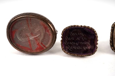 Lot 416 - A collection of 19th Century intaglio seals and fobs