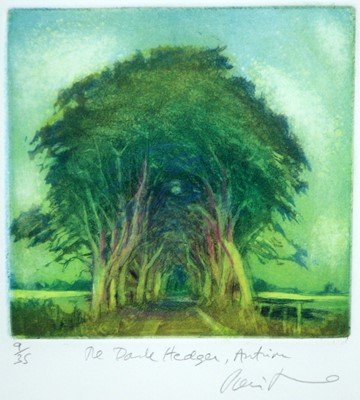Lot 780 - Piers Browne - Kate Under a Greek Pine | limited edition etching