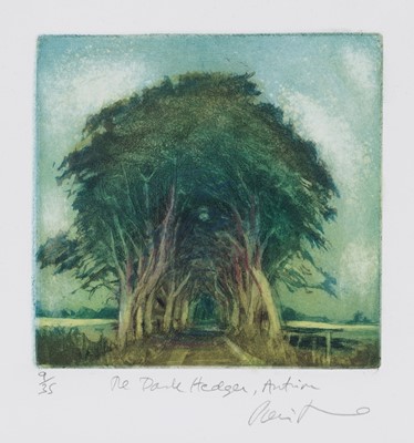 Lot 780 - Piers Browne - Kate Under a Greek Pine | limited edition etching