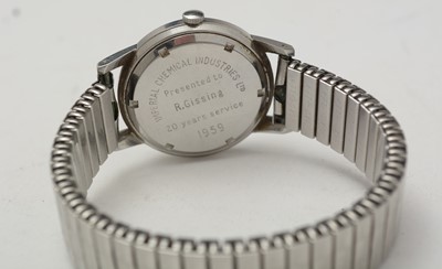 Lot 443 - A wristwatch by Garrard and another
