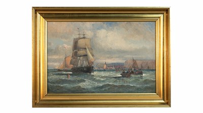 Lot 661 - Georges William Thornley - Bringing in the Nets | oil