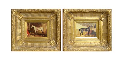 Lot 1130 - 20th Century British School - A pair of equine portraits | oil