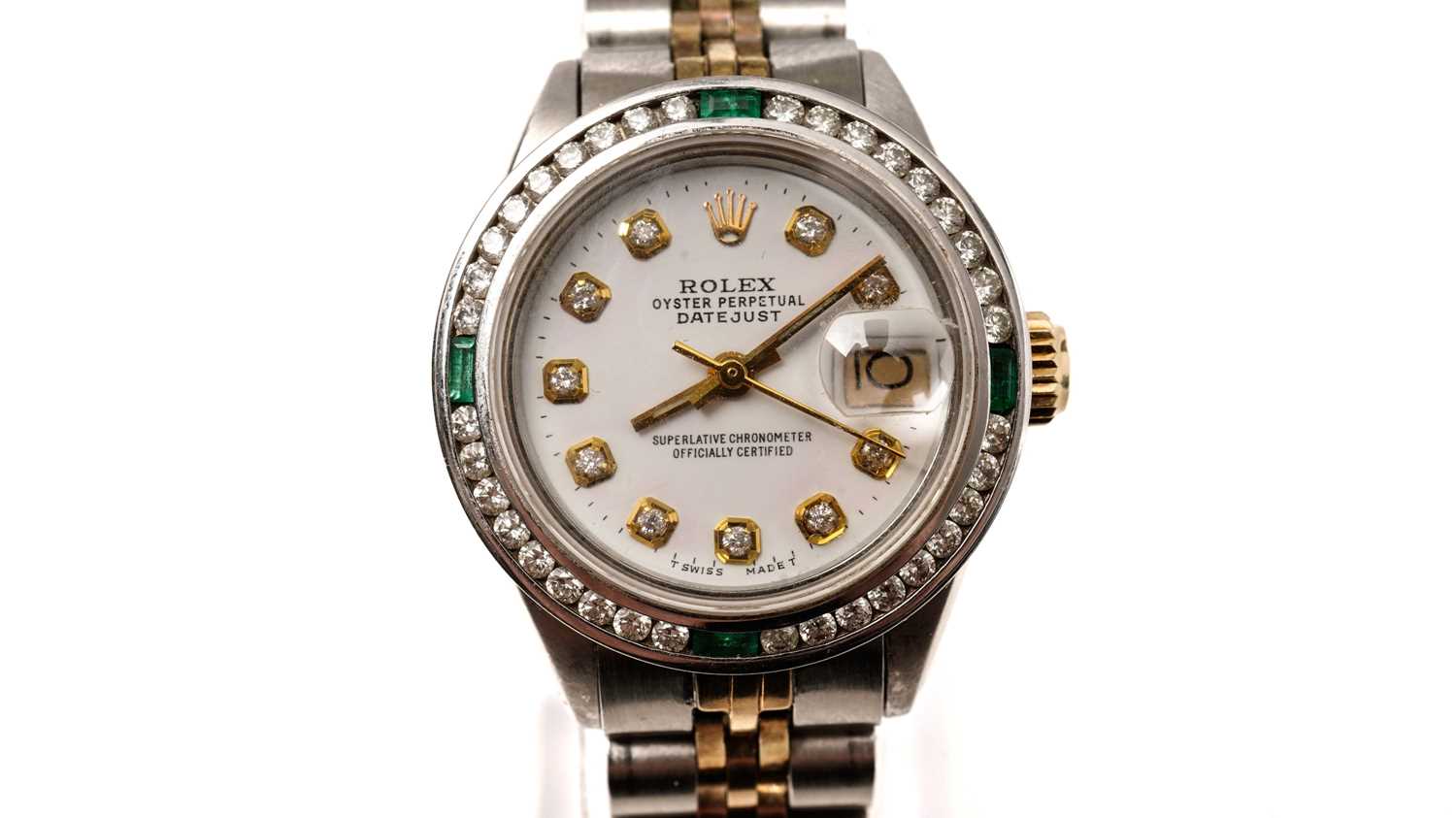 Lot 1043 - Rolex Oyster Perpetual Datejust: a stainless steel cased automatic wristwatch