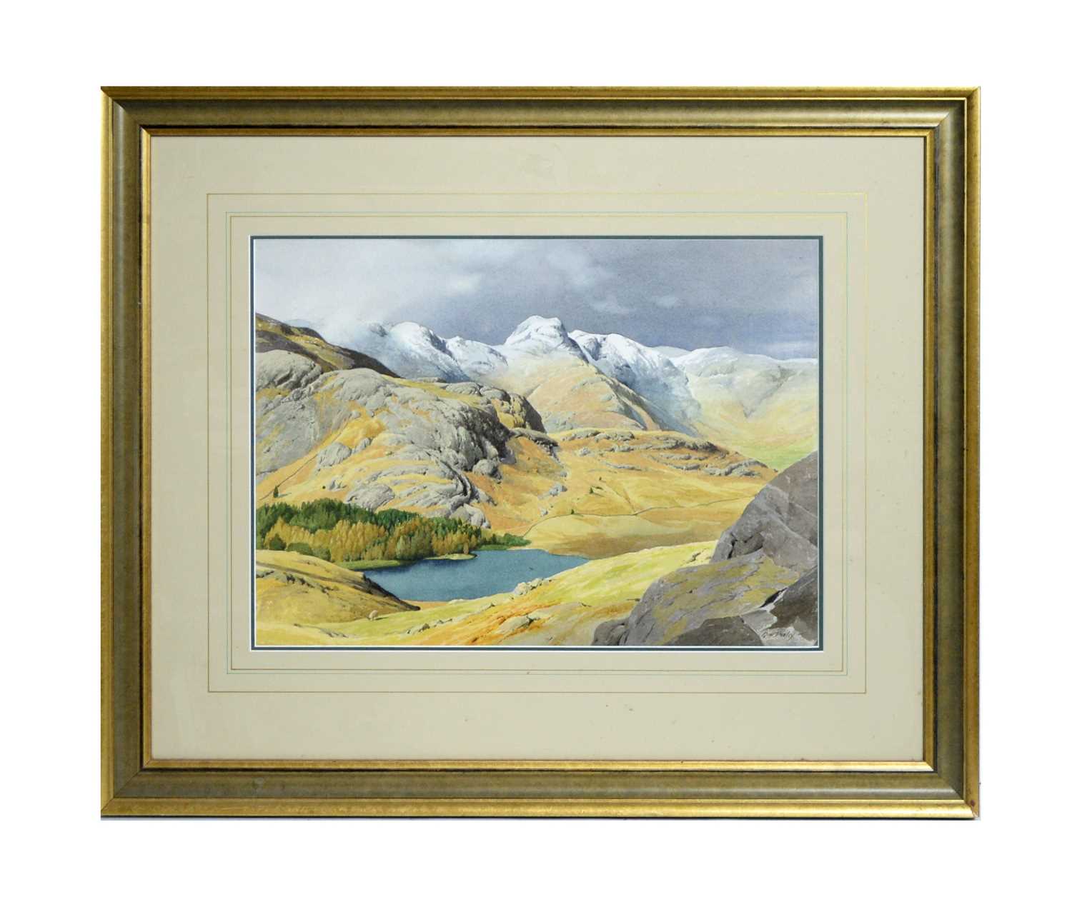 Lot 1075 - Geoffrey H. Pooley - A Lakeland Landscape | watercolour