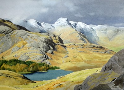 Lot 1075 - Geoffrey H. Pooley - A Lakeland Landscape | watercolour
