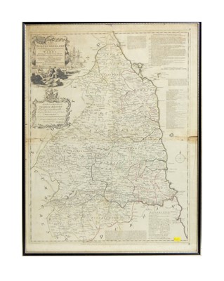 Lot 1002 - Thomas Kitchin - A New and Improved Map of Northumberland | copper plate engraving