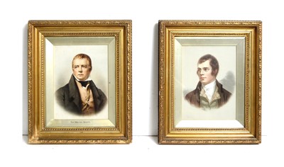 Lot 1008 - 19th Century - Robert Burns & Sir Walter Scott; Victorian portraits | chromolithograph