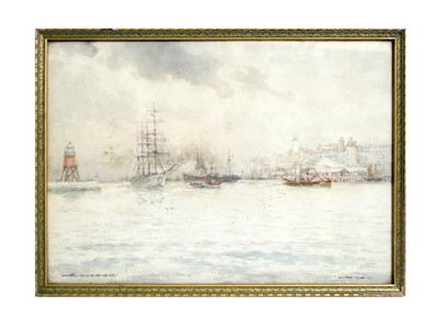 Lot 1050 - Victor Noble Rainbird - On the Tyne | watercolour