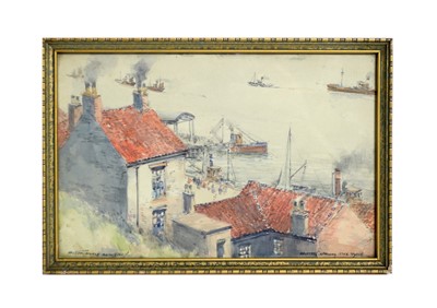 Lot 1051 - Victor Noble Rainbird - Drifters Leaving the Tyne | watercolour