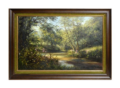 Lot 1112 - Ted Dyer - Pole Fishing on a Summers Day |