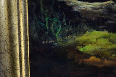 Lot 1100 - 20th Century British School - Verdant Landscape with Cattle | oil