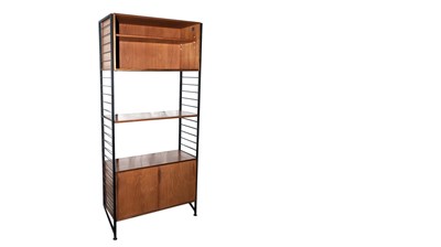 Lot 57 - Ladderax by Staples: A retro modular wall unit shelf stacking system