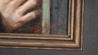 Lot 207 - Gianni Strino - Behind the Door | oil
