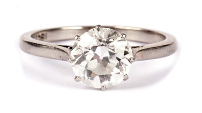 Lot 1193 - A single stone solitaire diamond ring