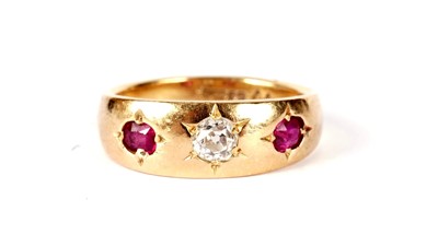 Lot 1197 - A Victorian ruby and diamond ring