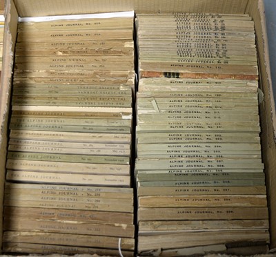 Lot 863 - A large collection of the Alpine Journal