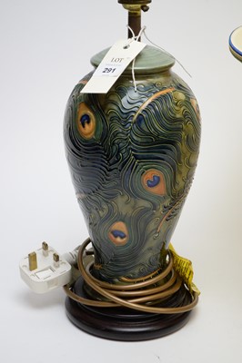 Lot 291 - A Moorcroft table lamp