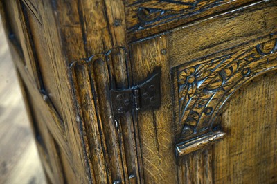 Lot 18 - Siesta by N.H Chapman of Newcastle upon Tyne: A Jacobean Revival oak sideboard