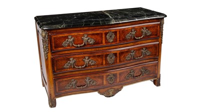 Lot 976 - A French Louis XV revival serpentine commode