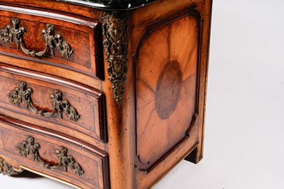 Lot 976 - A French Louis XV revival serpentine commode