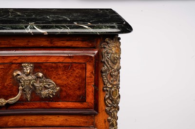 Lot 976 - A French Louis XV revival serpentine commode