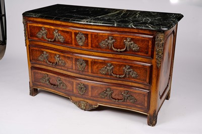 Lot 976 - A French Louis XV revival serpentine commode