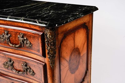 Lot 976 - A French Louis XV revival serpentine commode