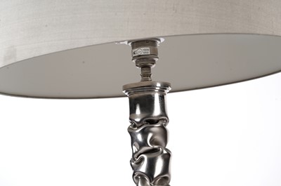 Lot 89 - Porta Romana - model MFL/05: A modern stylish standard lamp with nickel finish