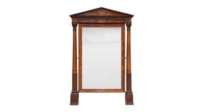 Lot 921 - A large and impressive 19th Century French mahogany cheval mirror