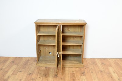 Lot 17 - A 20th Century stripped pine cupboard