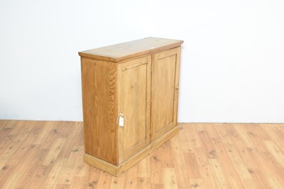 Lot 17 - A 20th Century stripped pine cupboard