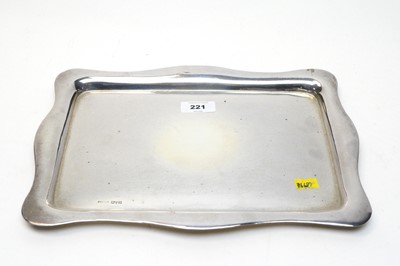 Lot 221 - A silver rectangular tray, by J & R Griffin Ltd, Chester