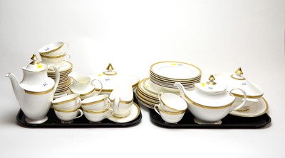Lot 303 - A Royal Doulton ‘Royal Gold’ pattern dinner and tea service