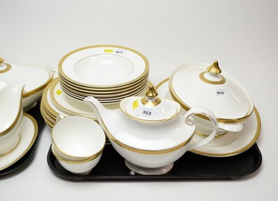 Lot 303 - A Royal Doulton ‘Royal Gold’ pattern dinner and tea service