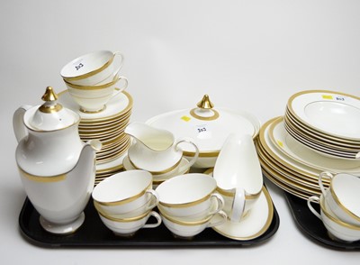 Lot 303 - A Royal Doulton ‘Royal Gold’ pattern dinner and tea service