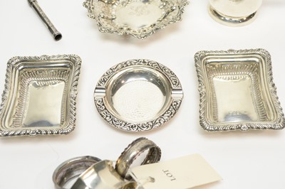 Lot 217 - A collection of Small Victorian and later silver collectibles