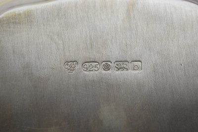 Lot 253 - A silver presentation salver