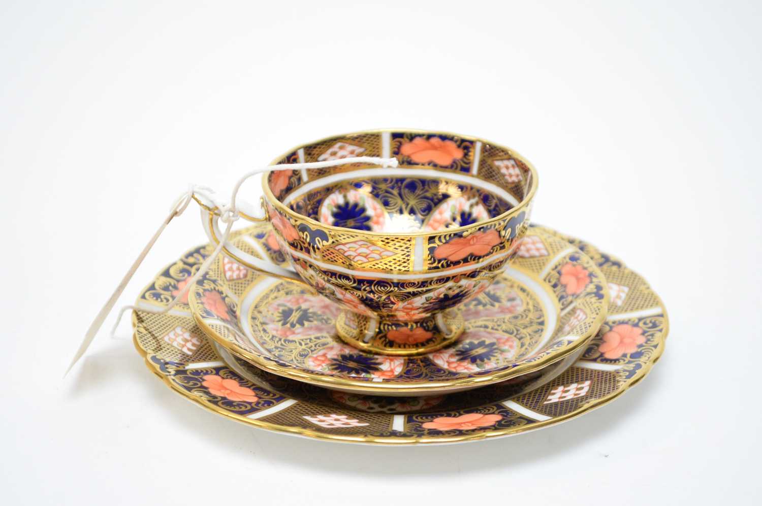 Lot 412 - A Royal Crown Derby ‘Old Imari’ coffee trio
